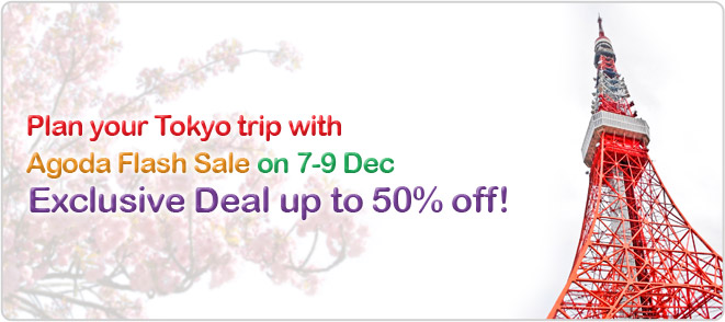 Agoda tokyo hotels 50% off promotion (Limited for 3 days only)