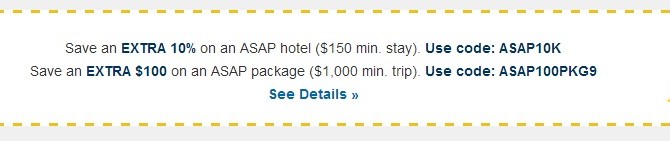 Expedia 10% off Promotion code ($150 min. stay) – Valid for One day only
