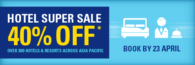 Accor Hotels 40% off on Asian Pacific hotels – Valid until 23 April