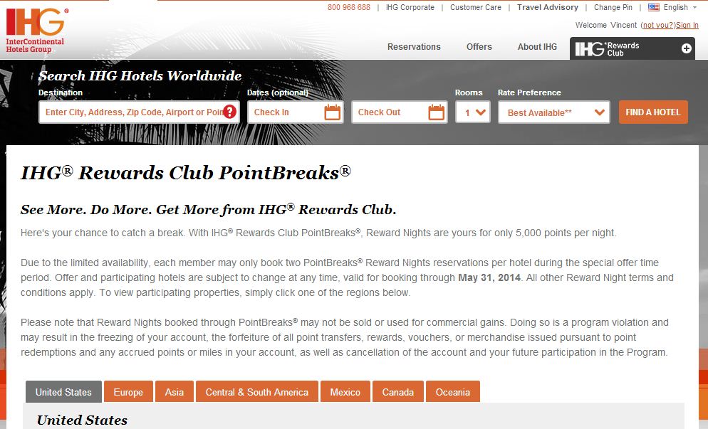 pointbreaks IHG