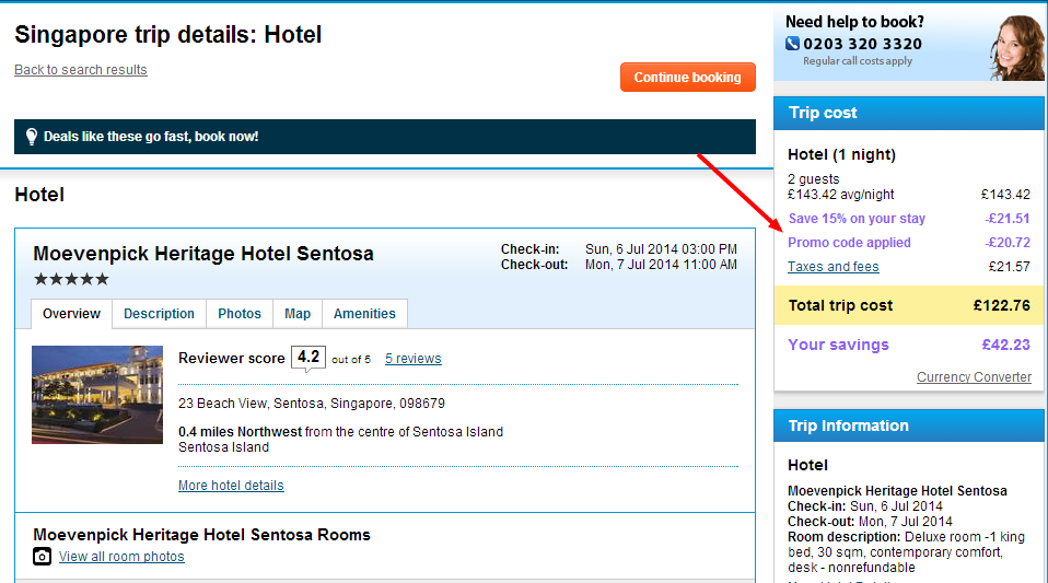 From £102   Moevenpick Heritage Hotel Sentosa   ebookers