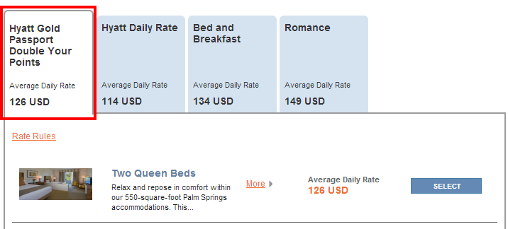 double hyatt passport gold points