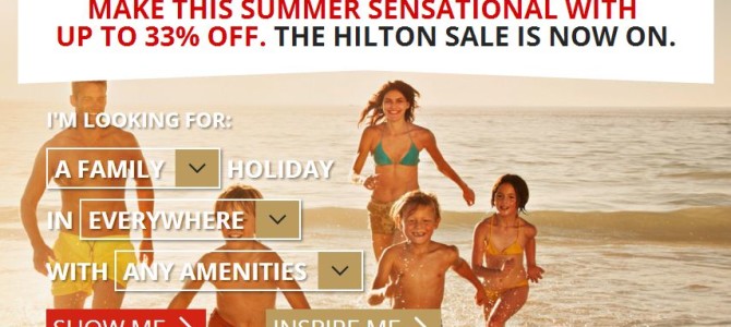 Hilton Europe, Middle East & Africa Summer Sale – Up To 33% off discount
