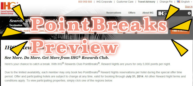 Preview of IHG’s PointBreaks List for September 27, 2014