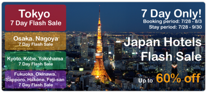 Agoda Japan Hotel Flash Sale – Up 60% off