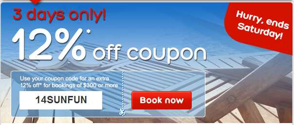 Hotels.com 12% off Promotion code – Valid for 3 days only