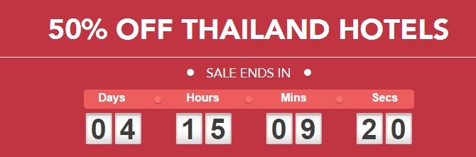 Hilton 50% off Thailand Hotels Sale started – Book by 13 September, 2014