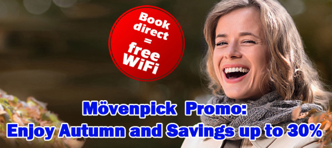 Mövenpick October Promo code: Stay 3 nights and save 30%