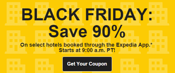 Expedia Black Friday max 25% off discount code – Must use on Expedia App