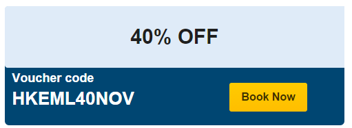 Expedia Hong Kong up to 40%, 32%, 24%, 16% and 8% off discount code – Book by today only