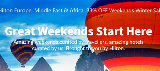 Hilton 33% off Winter Sale on Europe, Middle East and Africa – Book by Janurary 31st, 2015 (Sale Started)