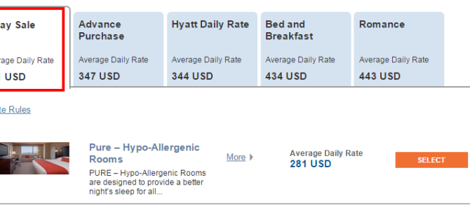 US Hyatt Hotels and Resort 7-Day Flash Sale – Up To 20% Off for Stays from December 15, 2014  – March 16, 2015