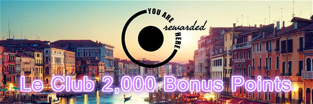 Le Club Accorhotels 2,000 Bonus Points(40€) for two nights stay promotion(Register required)