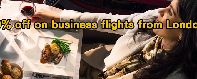Qatar Airways：50% off on business flights from London – book by 22nd December 2014!