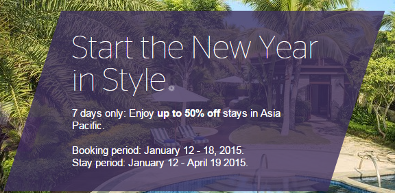 Save up to 50  on stays at Westin  Sheraton  W  St. Regis  and more when you book by 18 January 2015