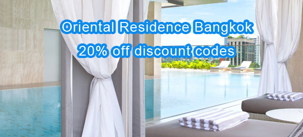 Oriental Residence Bangkok 20% off discount code and stay 3 night get one night free code