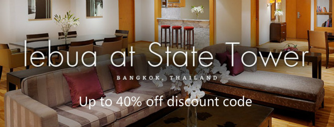 State Tower Lebua Hotel up to 40% off discount code and free Wi-Fi – Book by March 31, 2015 State Tower Lebua Hotel up to 40% off discount code and free Wi-Fi – Book by March 31, 2015