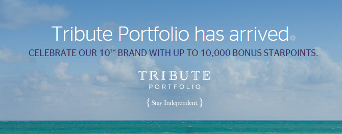 Starwood celebrate their 10th brand “Tribute Portfolio” and giving up to 10,000 bonus Starpoints