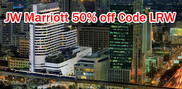 JW Marriott Bangkok promotion code LRW and get up to 50% off for stay until August 31, 2015