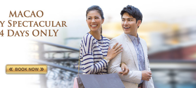 Macau Sands Resorts 14-day super sale up to 50% off – Holiday Inn rate from HK$688, Sheraton from HK$888, Venetian from HK$1,088, Conrad Macau from HK$1,288