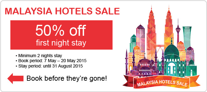 Agoda Malaysia Promo: 50% off on first night (Minimum book 2 nights stay)