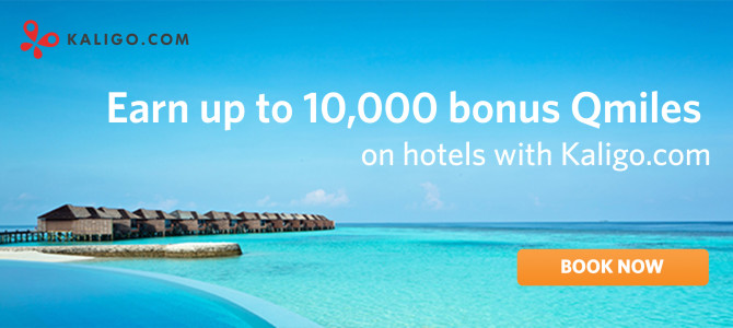 Qmiles Promotion: Earn up to 10,000 Bonus Qmiles promotion on Kaligo.com (Very easy for the first 3,000 Qmiles)