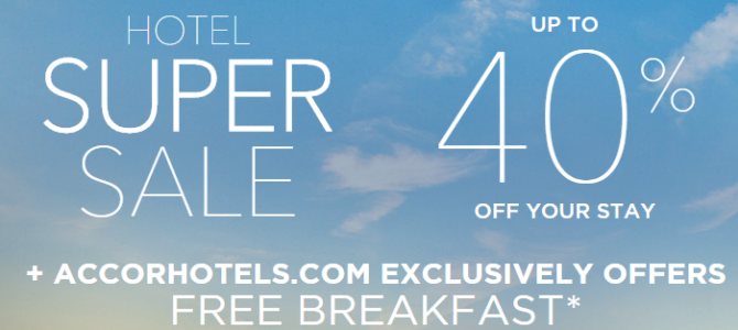 Le Club Accorhotels 40% off super sale(rate includes breakfast) started today – Book by June 26, 2015
