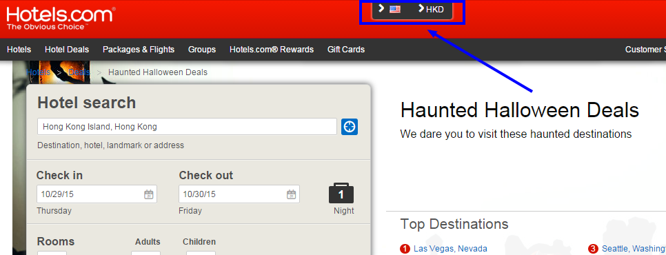 Haunted Halloween Deals  Up to 30    Hotels.com