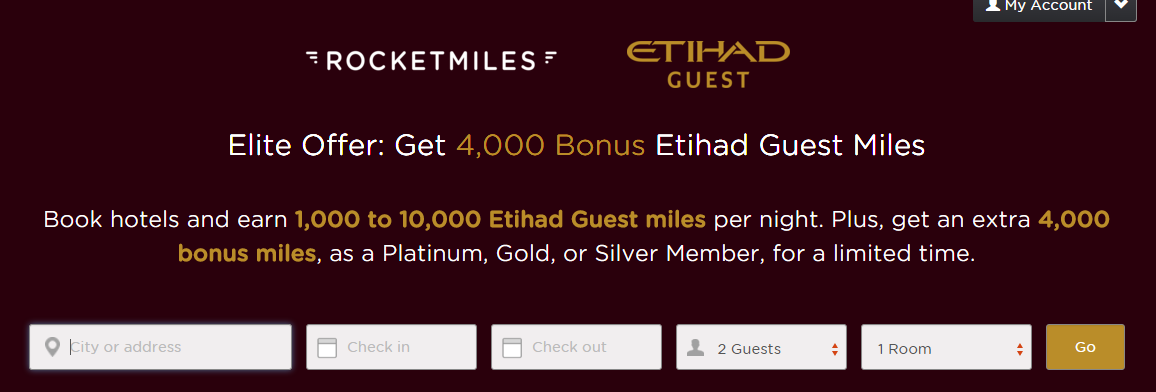 Rocketmiles   Etihad 4 000 Elite First Purchase Bonus