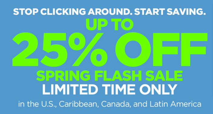 SPRING FLASH SALE