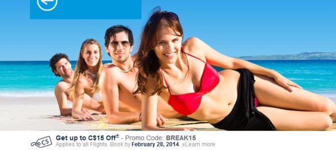 CheapOair.ca Promotion code – Book before 28 Feb 2014