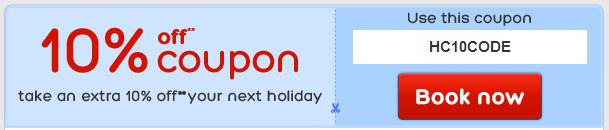 Hotels.com 10% off promotion code – Valid until 13 July