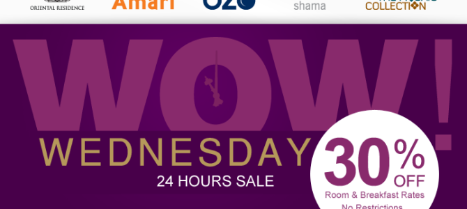 Onyx Promo: Amari, OZO, Shama 30% off 1 day flash sale