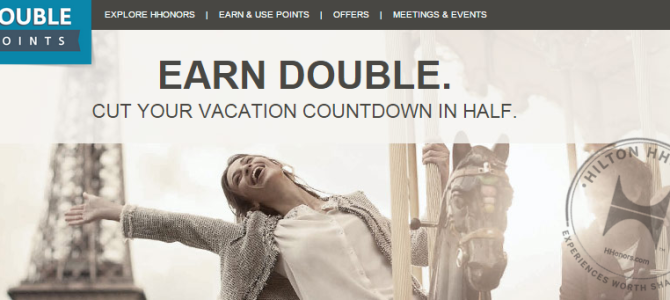 Hilton HHonors Q4 Promo: Earn double points on your second stay (No More Triple Points??!!)