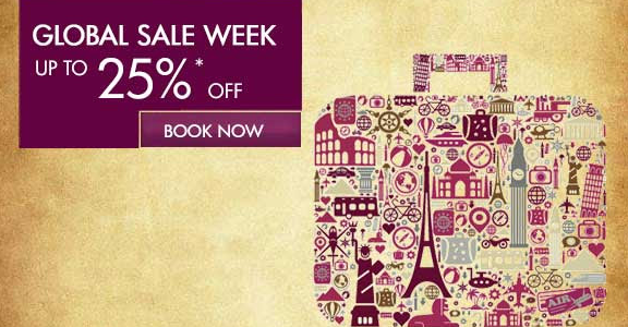 Qatar 25% off Global Promotion Week – book by November 10th
