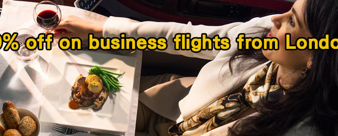 Qatar Airways：50% off on business flights from London – book by 22nd December 2014!