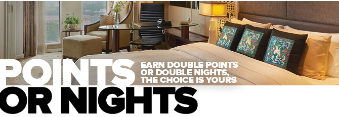 Club Carlson Double Points or Double Nights, the choice is yours!