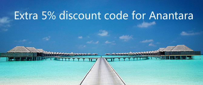 Anantara Hotels & Resorts up to 40% off + Extra 5% off discount code – Book by April 15