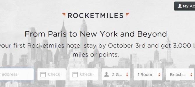 Few day only! Back Again! Rocketmiles gives 3,000 bonus miles(Any Partners) on first bookings, Act Quick.