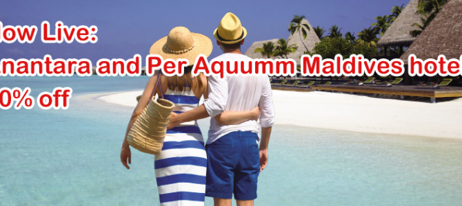 Now Live: Anantara and Per Aquum 40% off flash sale for hotels in Maldives. Rate include free breakfast for two. Book by JAN 17