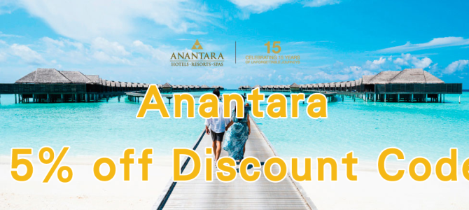 Anantara Hotel Group 15% off discount code! Working now~!