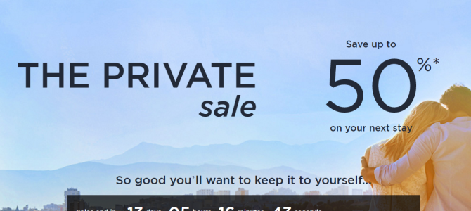 Accorhotels Private Sale will start tomorrow – July 26